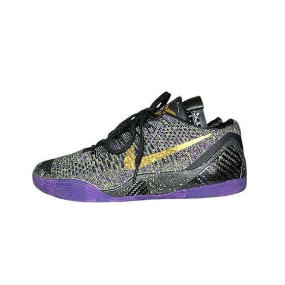***SOLD***Nike Kobe 9 Elite Low "Mamba Moment" iD Sneakers Size 8.5 Black Purple - Picture 1 of 6